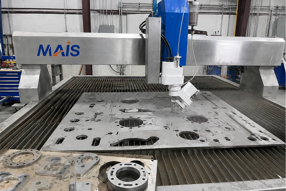 metal fabrication waterjet project