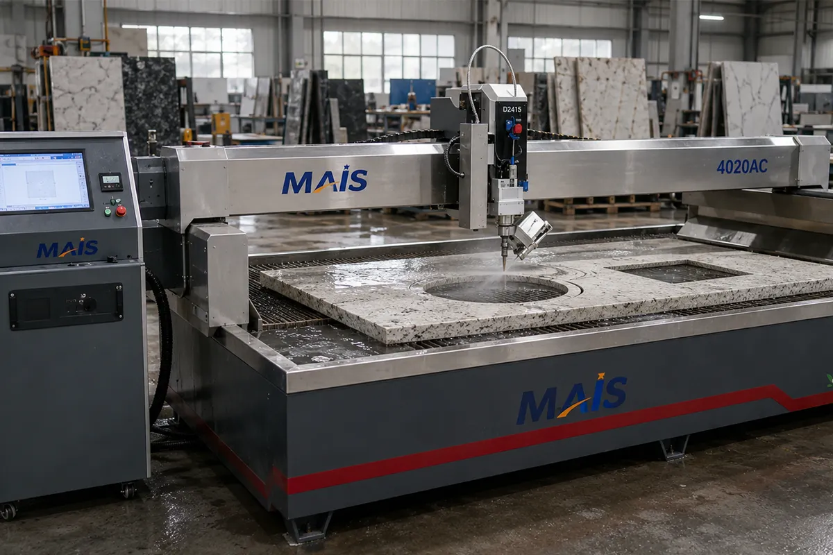 stone countertop waterjet project