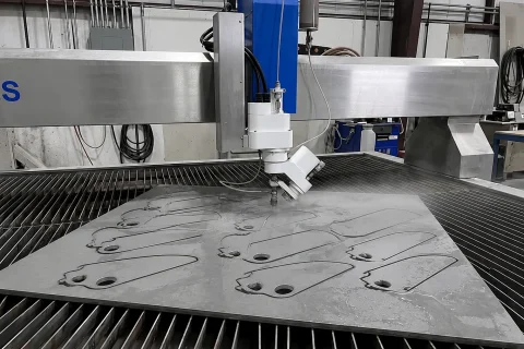 3-axis waterjet cutting machine for metal cutting