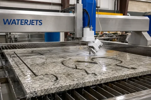 water jet cutting machine for stone and tile cutting