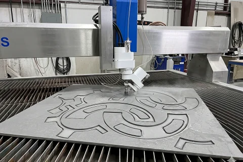 watter jet cutting machine metal bevel chamfer cutting